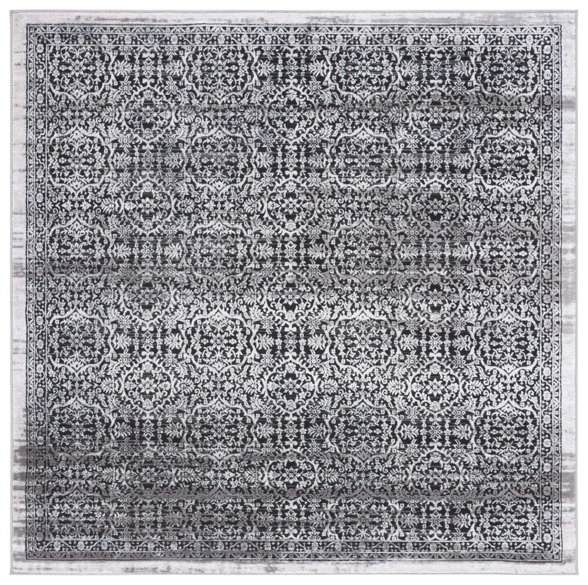 Safavieh Amelia 6'-7" x 6'-7" Rug in Charcoal / Ivory
