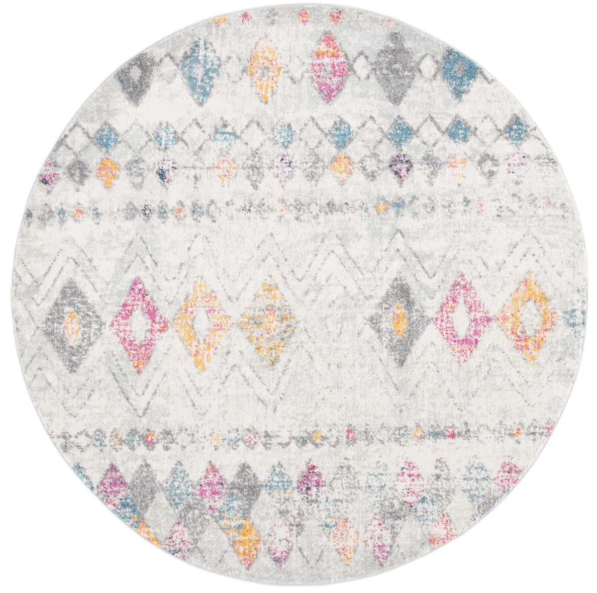 Safavieh Madison 700 5'-3" x 5'-3" Rug in Grey / Gold