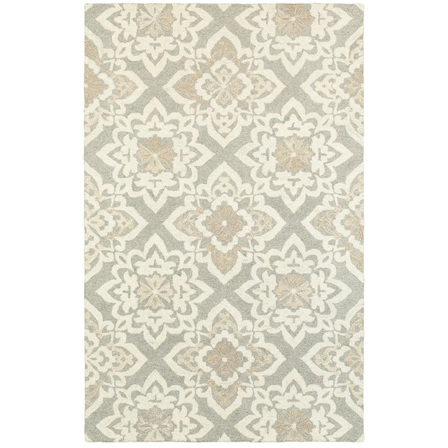 Oriental Weavers Sphinx Craft 93004 Grey / Sand Rugs - main flat