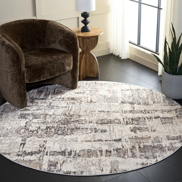 Safavieh Spectrum 6'-7" x 6'-7" Rug in Ivory / Grey