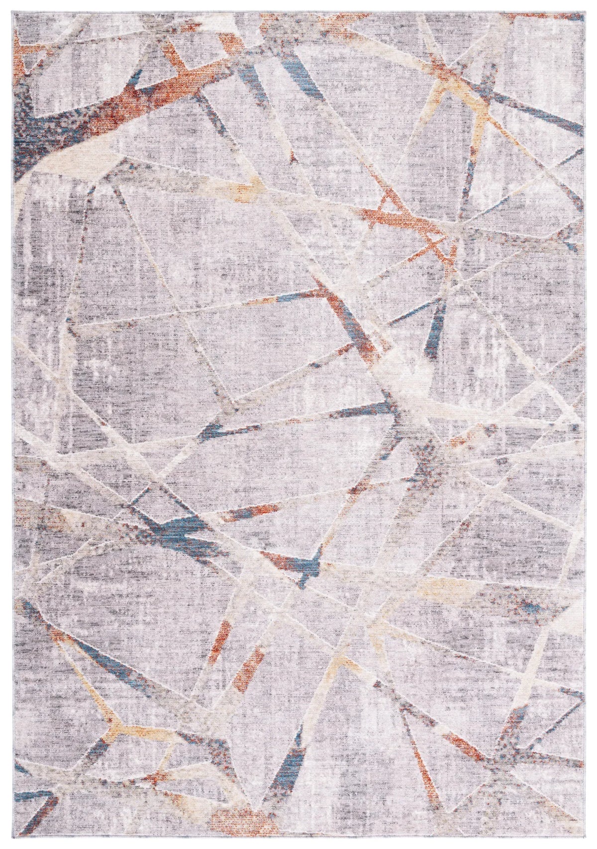 Safavieh Olympia 4'-0" x 6'-0" Rug in Grey / Light Grey