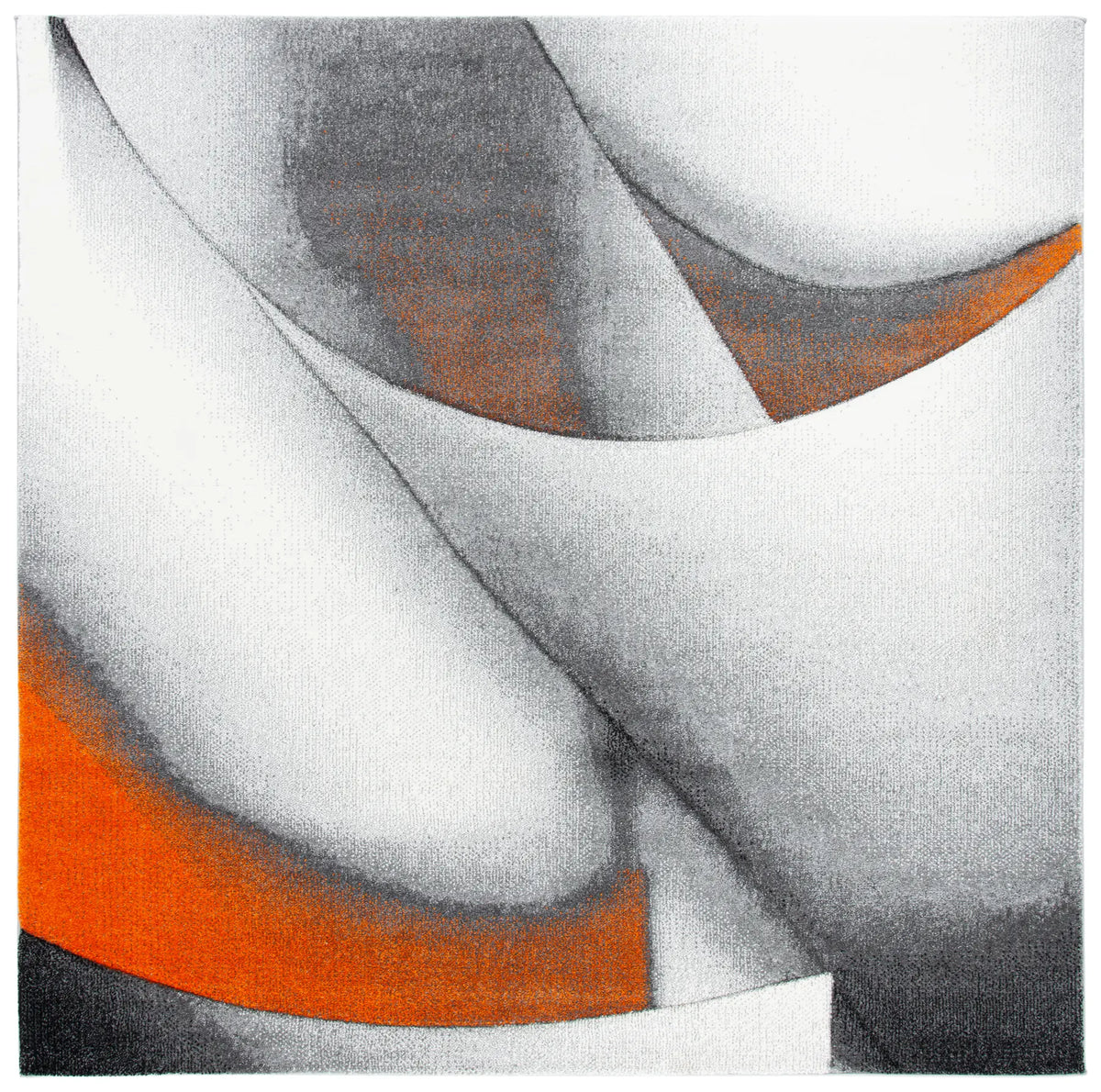 Safavieh Hollywood 6'-7" x 6'-7" Rug in Grey / Orange