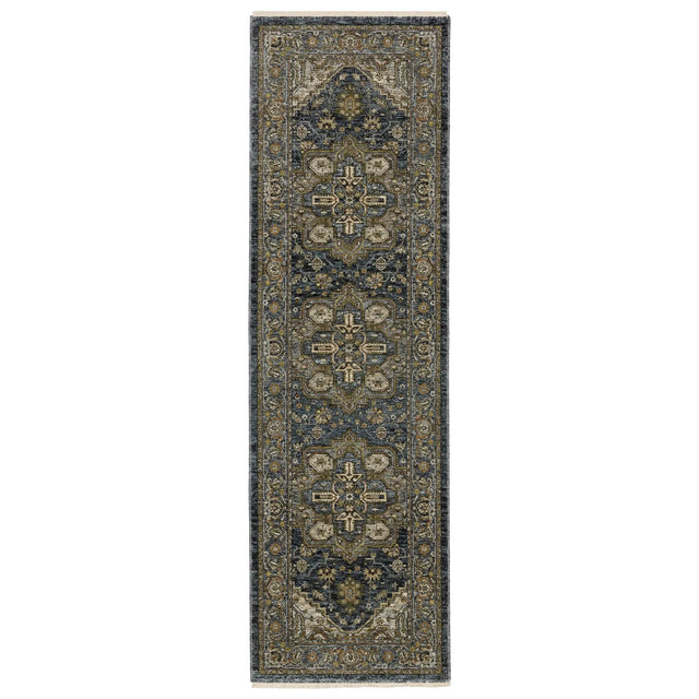 Oriental Weavers Sphinx Aberdeen 1144Q Blue/Blue Rugs - runner