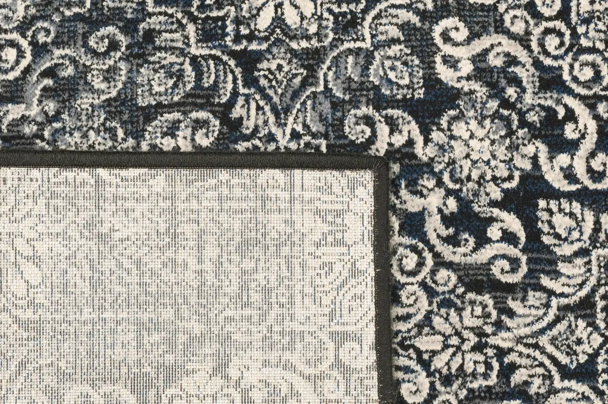 Dynamic Rugs Ancient Garden 57162 Steel Blue Rugs - Corner