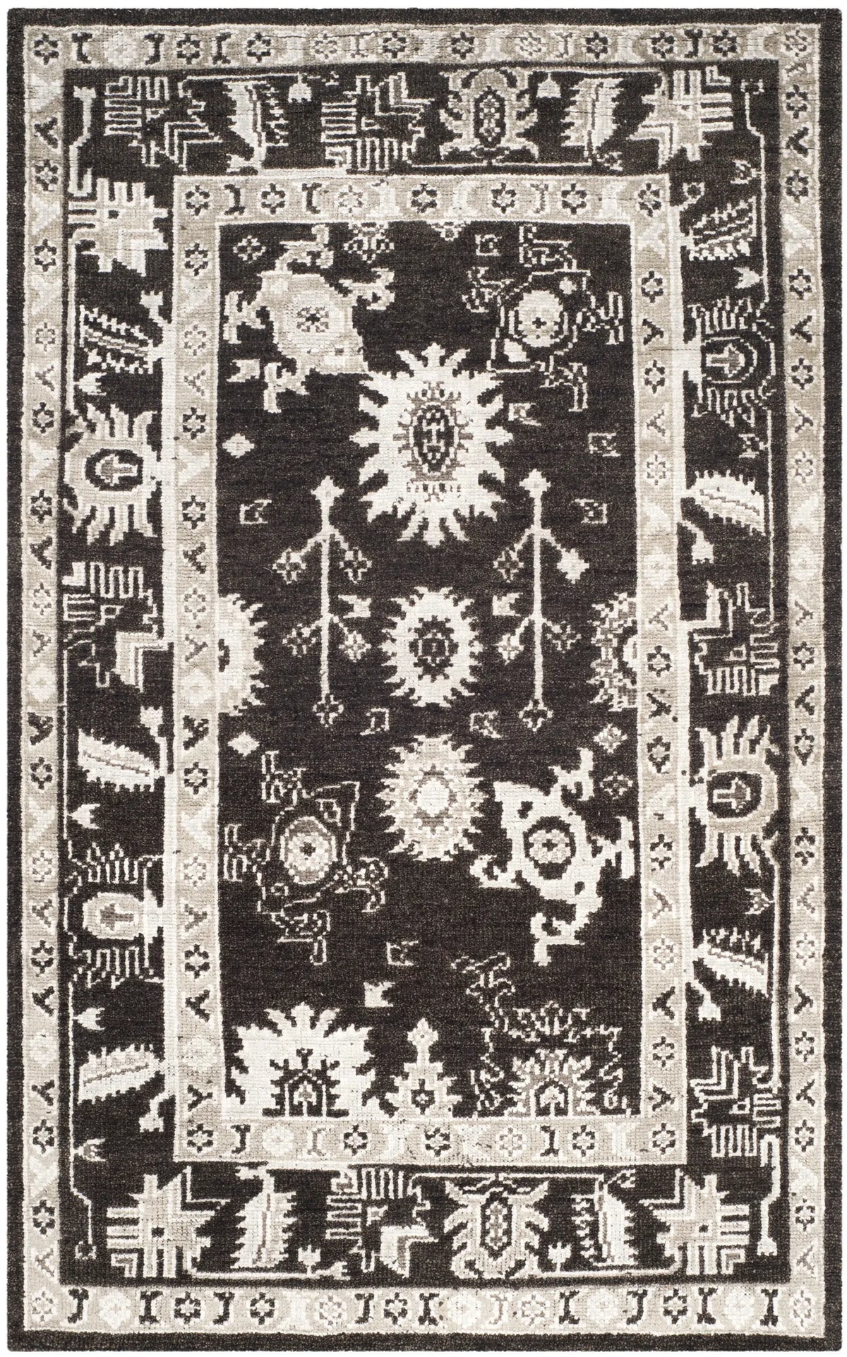 Safavieh Maharaja 5'-0" x 8'-0" Rug in Charcoal / Charcoal