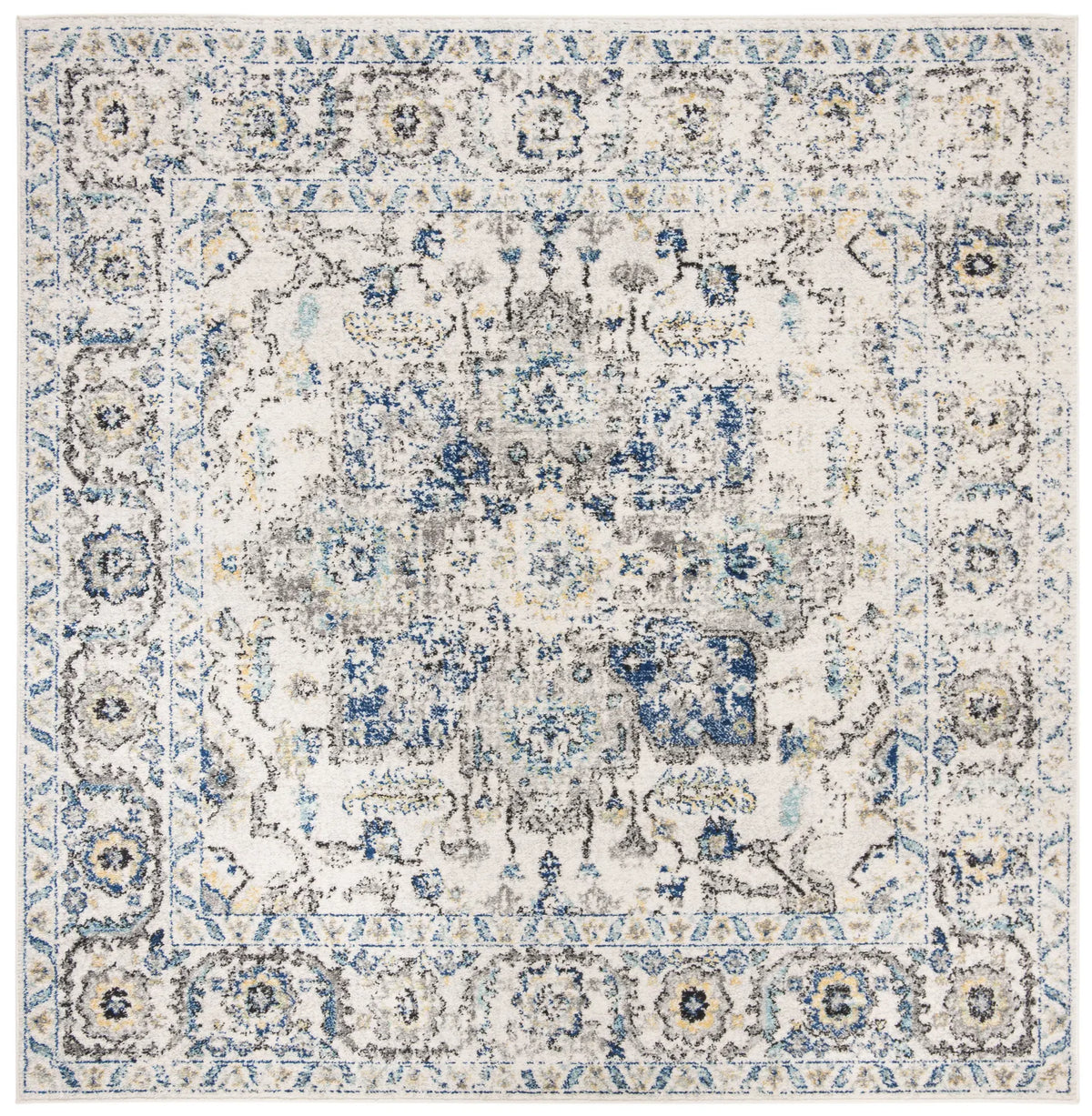 Safavieh Madison 8'-0" x 8'-0" Rug in Grey / Ivory