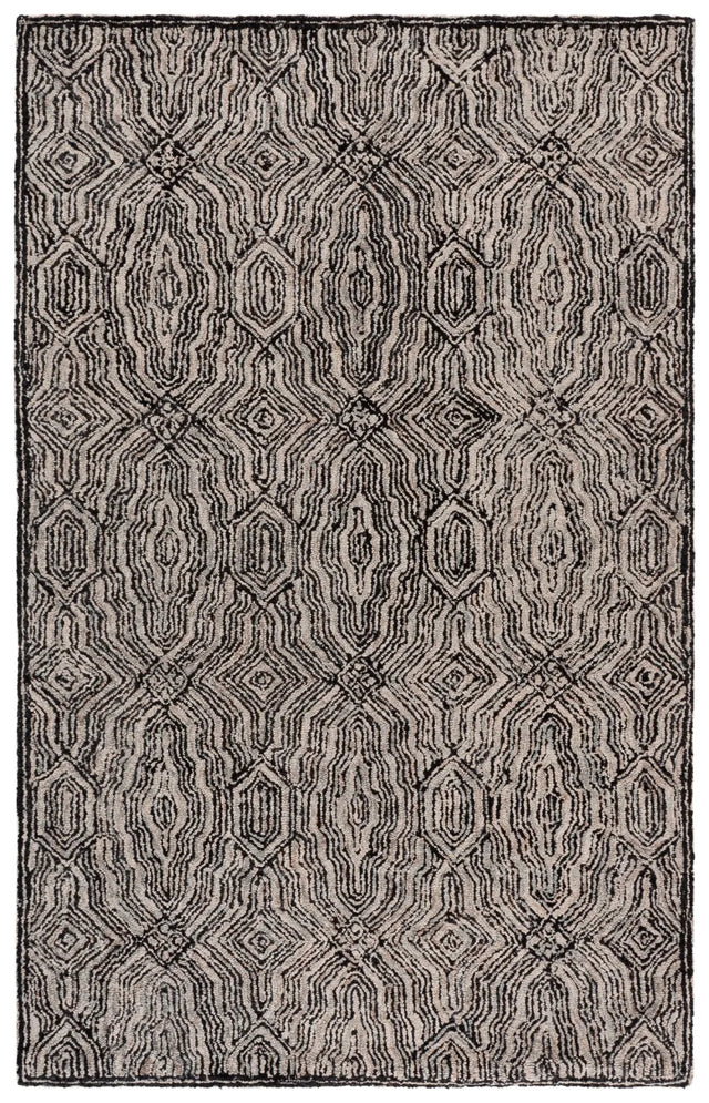 Safavieh Marquee 5'-0" x 8'-0" Rug in Charcoal / Ivory
