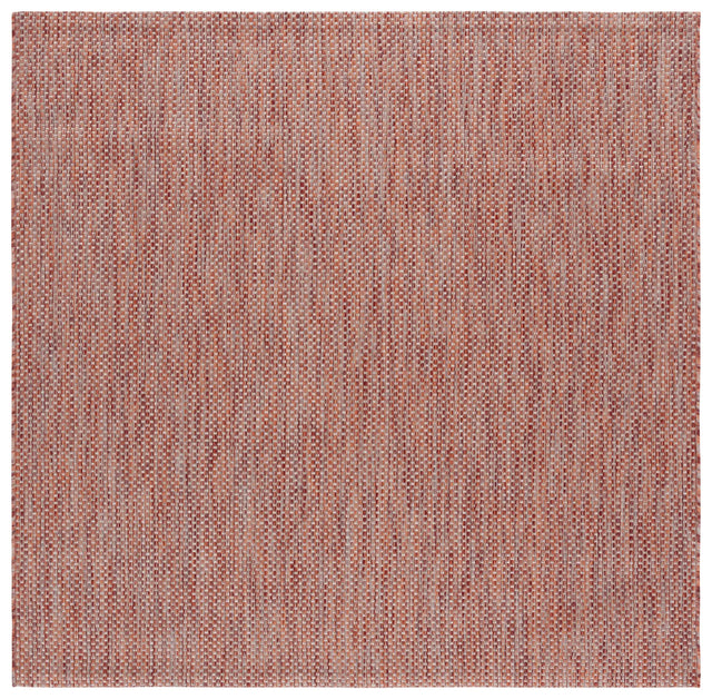 Safavieh Courtyard 6'-7" x 6'-7" Rug in Red / Beige