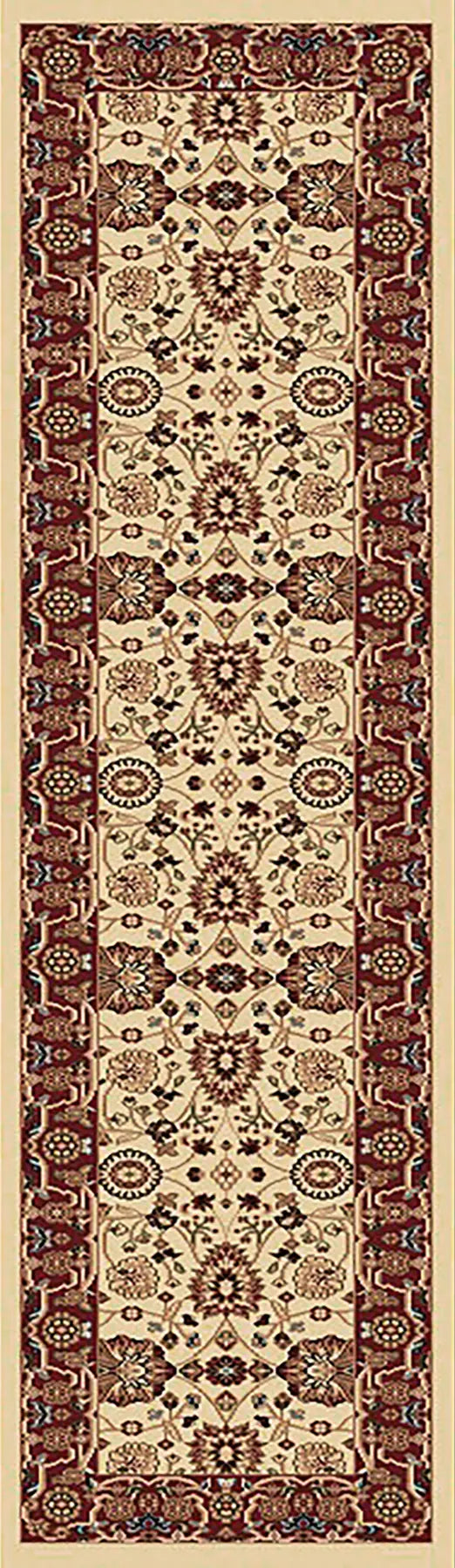 Dynamic Rugs Yazd 2803 Cream / Red Rugs - Runner
