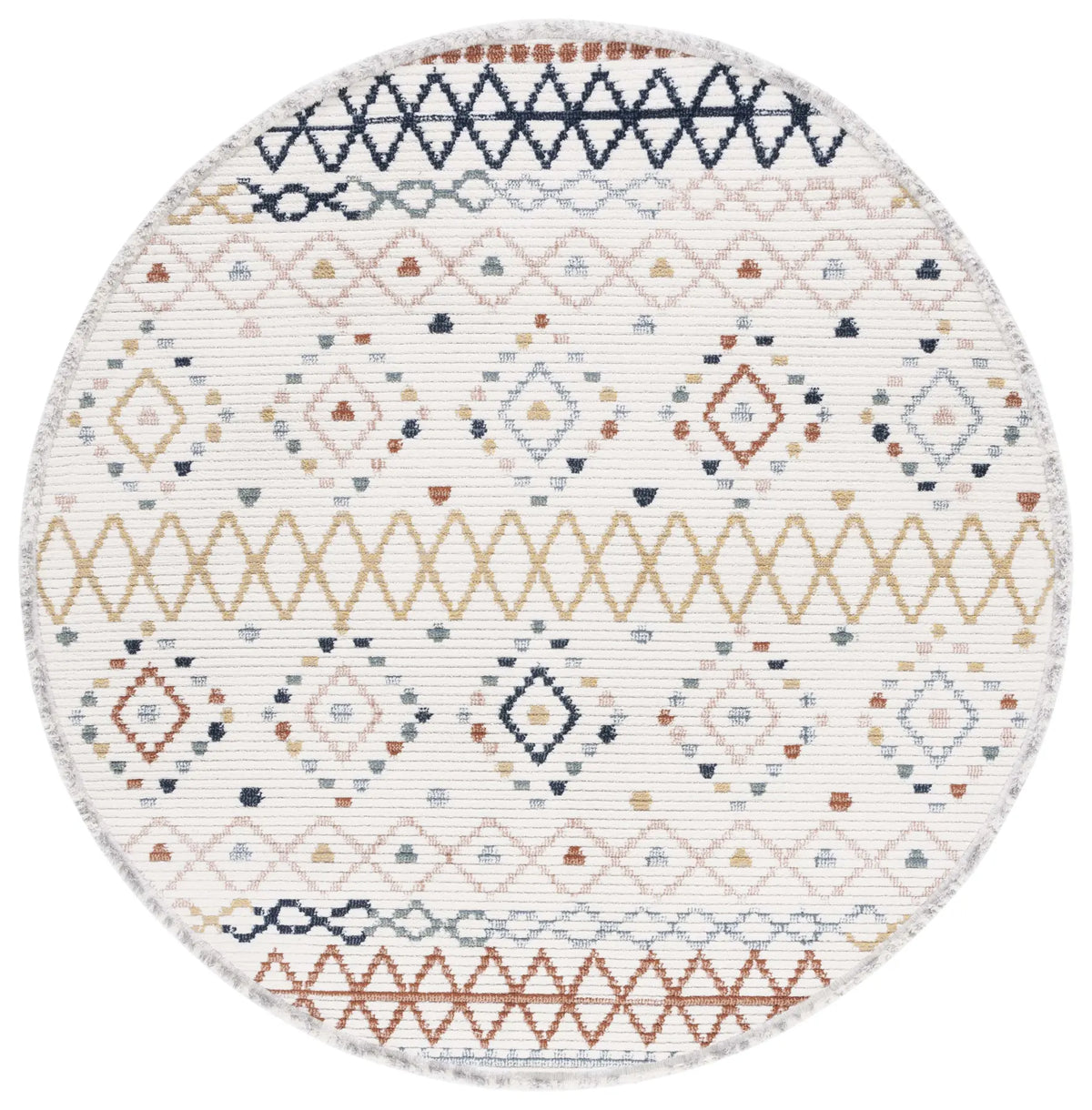 Safavieh Marrakesh 6'-7" x 6'-7" Rug in Ivory / Multi