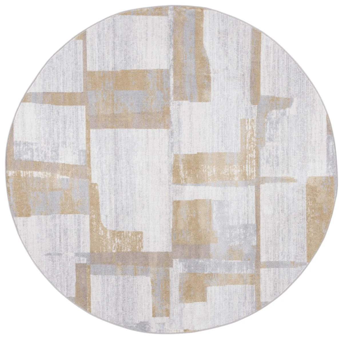 Safavieh Bayside 6'-7" x 6'-7" Rug in Ivory / Grey Gold