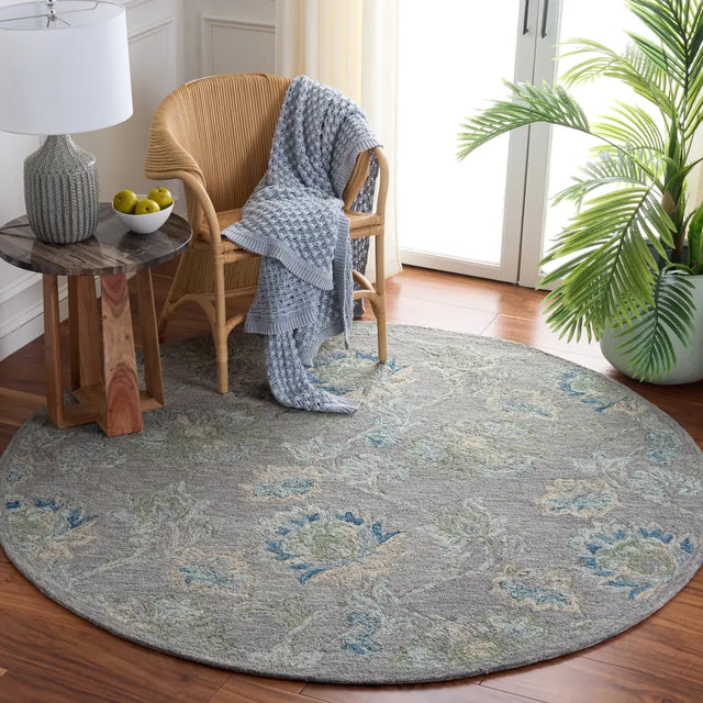 Safavieh Jardin 6'-0" x 6'-0" Rug in Grey / Blue