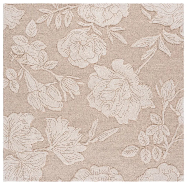 Safavieh Glamour 6'-0" x 6'-0" Rug in Beige / Ivory