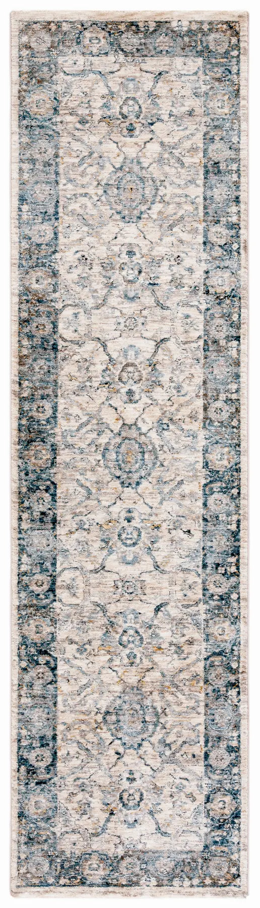 Safavieh Valencia 2'-0" x 8'-0" Rug in Ivory / Blue