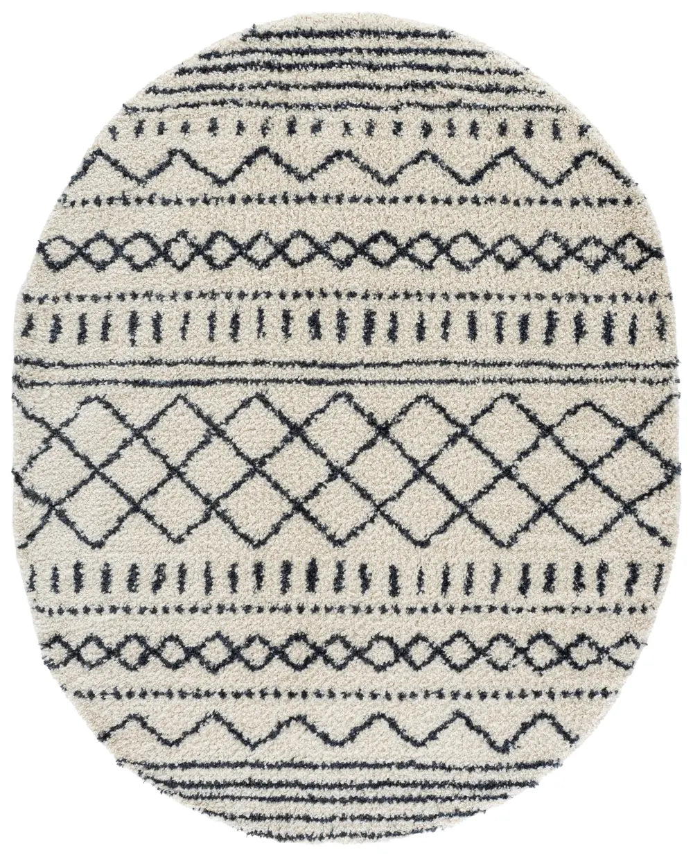 Safavieh Arizona Shag 6'-0" x 8'-0" Rug in Ivory / Slate