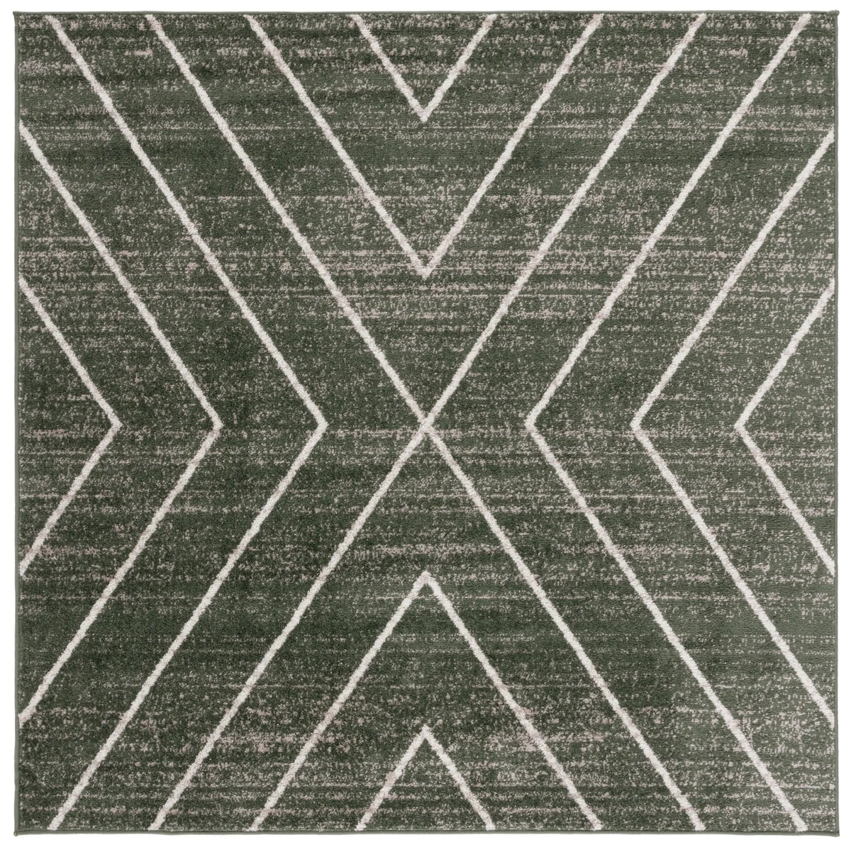 Safavieh Adirondack 6'-0" x 6'-0" Rug in Dark Green / Ivory