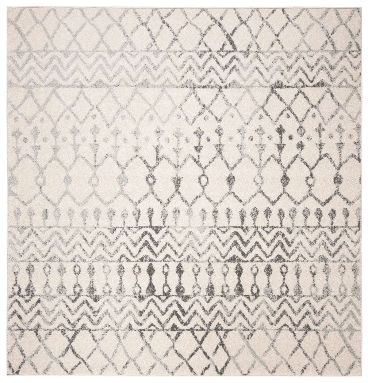 Safavieh Tulum 6'-7" x 6'-7" Rug in Ivory / Grey