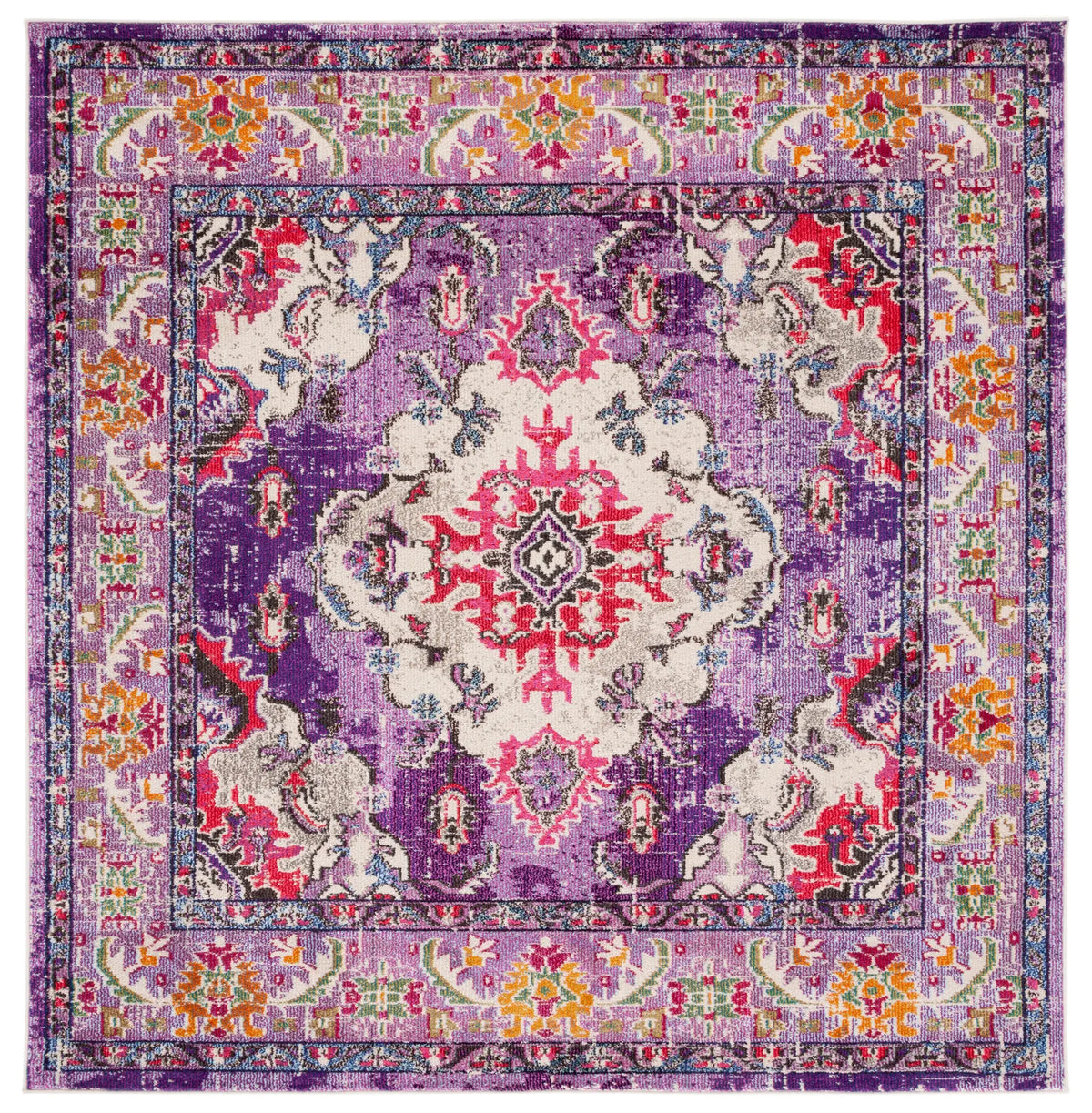 Safavieh Monaco 6'-7" x 6'-7" Rug in Violet / Fuchsia
