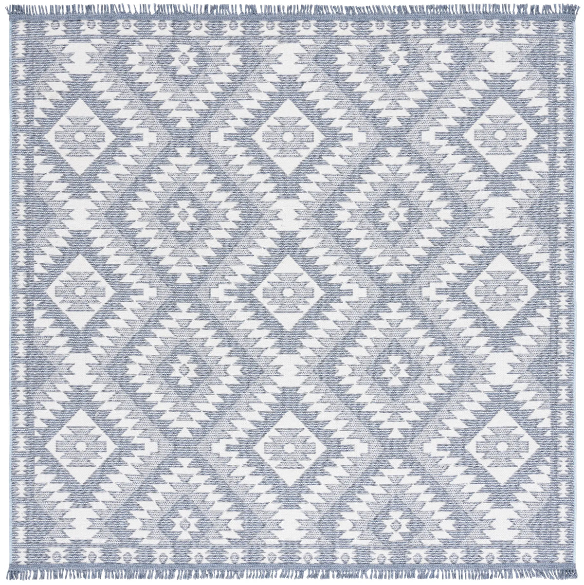 Safavieh Prairie 300 6'-7" x 6'-7" Rug in Blue / Grey