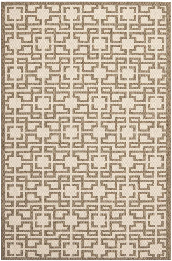 Safavieh Martha Stewart 4'-0" x 5'-7" Rug in Beige / Brown