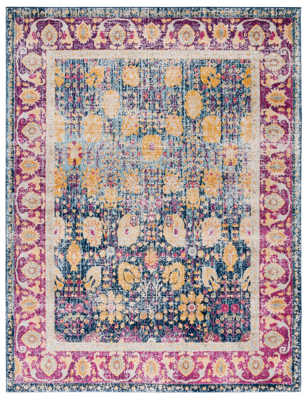 Safavieh Granada 10'-0" x 14'-0" Rug in Blue / Fuchsia