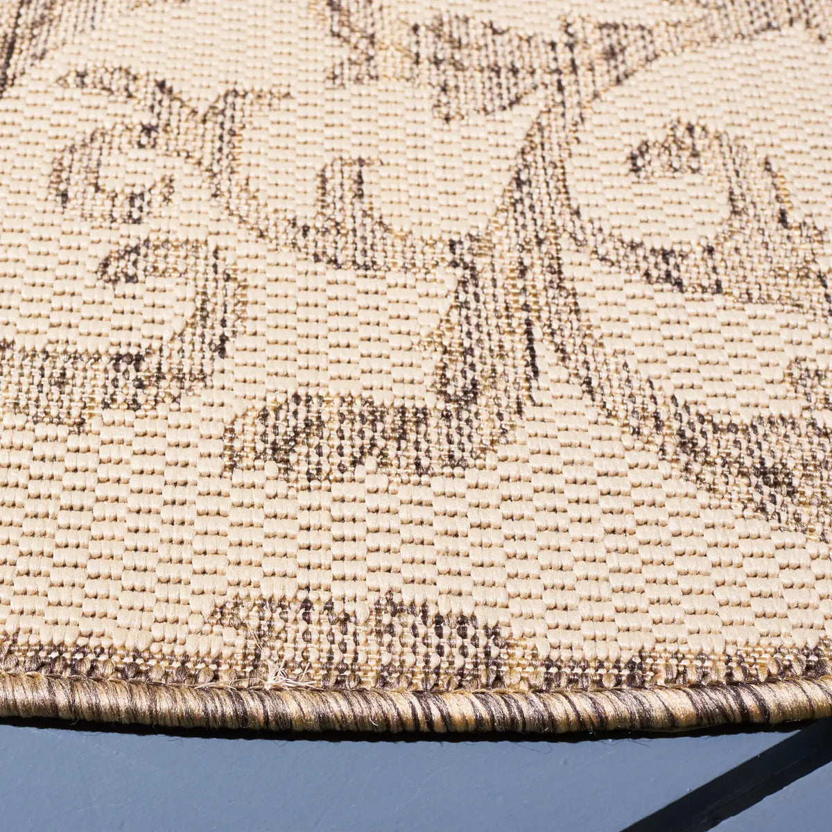 Safavieh Courtyard 6'-7" x 6'-7" Rug in Natural / Brown