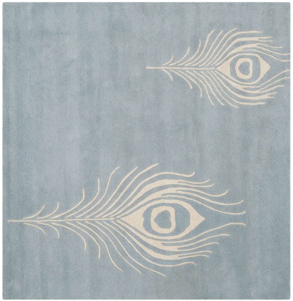 Safavieh Soho 6'-0" x 6'-0" Rug in Light Blue / Ivory