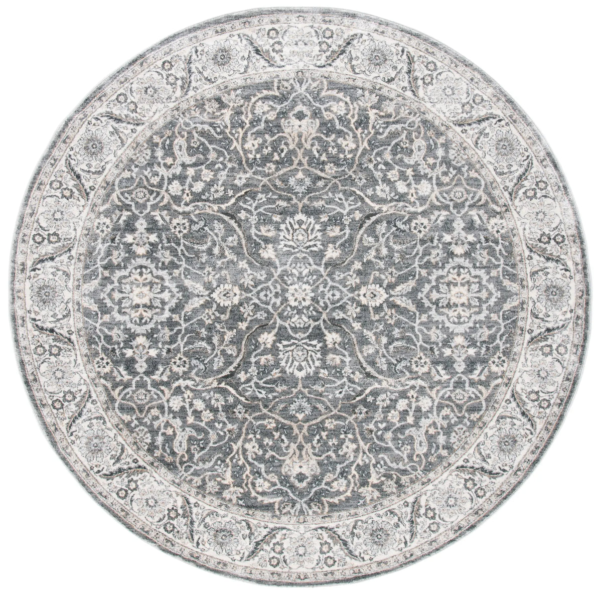 Safavieh Isabella 6'-7" x 6'-7" Rug in Grey / Dark Grey