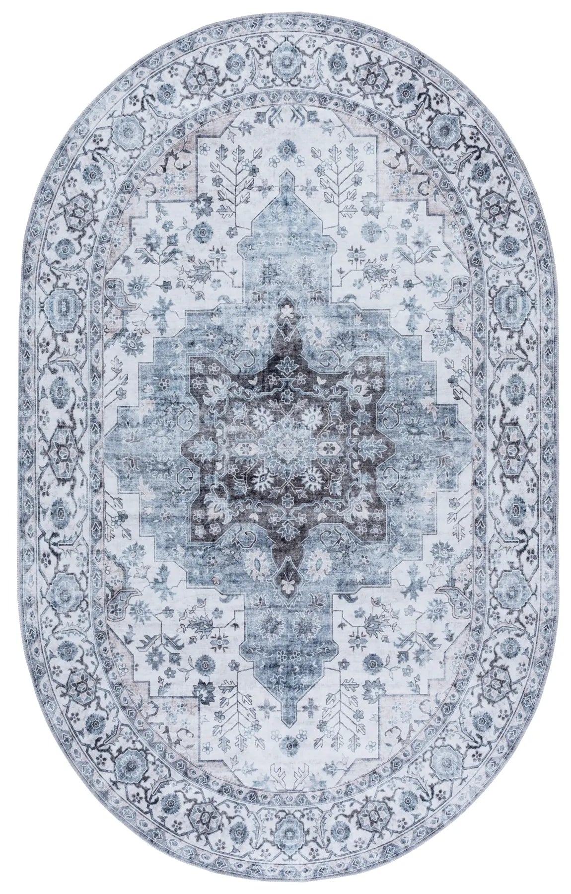 Safavieh Arizona 5'-0" x 8'-0" Rug in Ivory / Blue