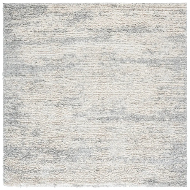 Safavieh Gemma Shag 6'-7" x 6'-7" Rug in Ivory / Beige Grey