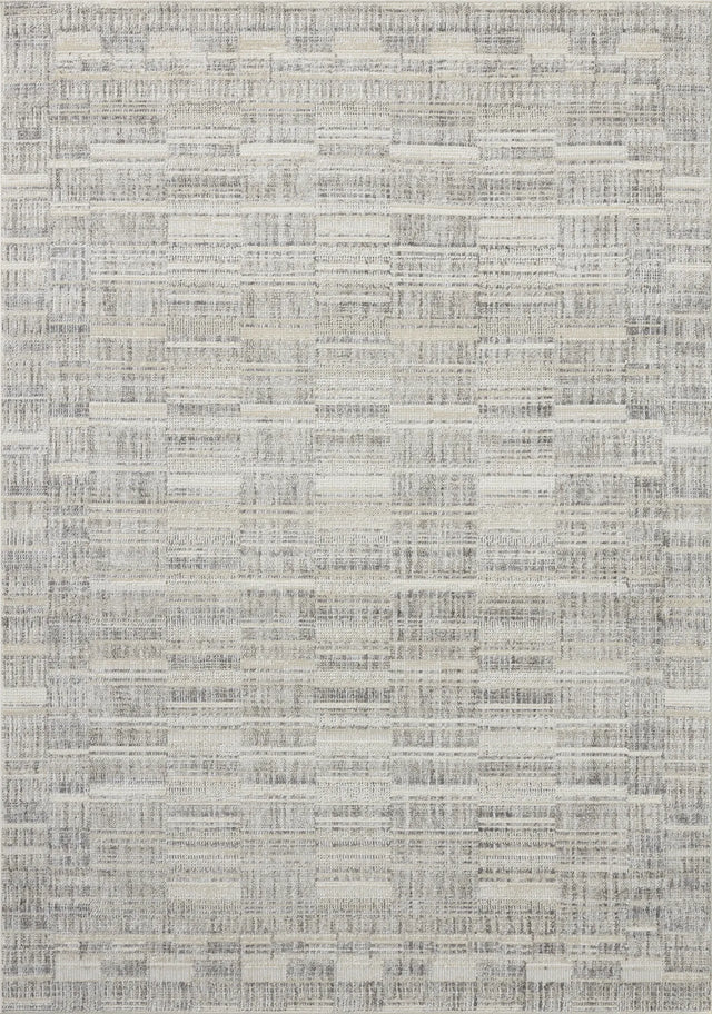 Loloi Roxie ROX-03 Contemporary Power Loomed Granite, Oatmeal Rug - main flat