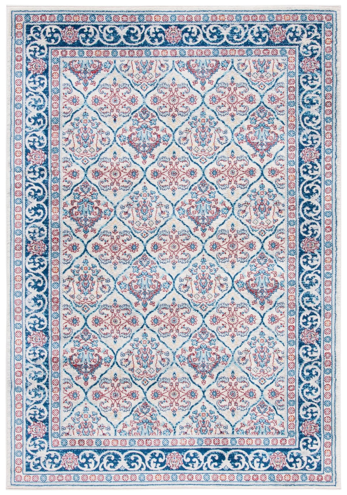 Safavieh Brentwood 4'-0" x 6'-0" Rug in Beige / Navy