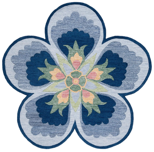Safavieh Novelty 6'-0" x 6'-0" Rug in Blue / Grey