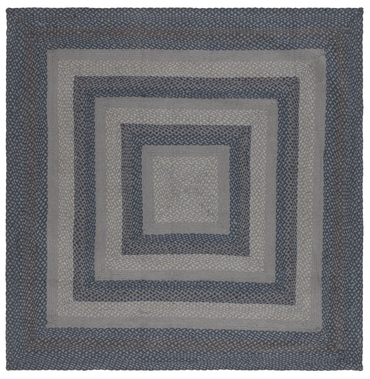 Safavieh Braided 6'-0" x 6'-0" Rug in Grey / Blue