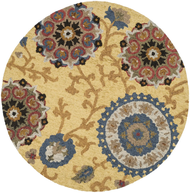 Safavieh Blossom 6'-0" x 6'-0" Rug in Gold / Multi