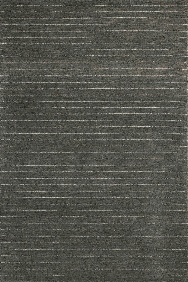 Chris Loves Julia x Loloi Henry HEY-01 Charcoal / Ivory Rug - main flat