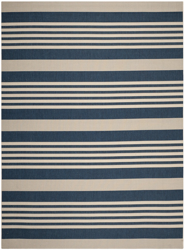 Safavieh Courtyard 10'-0" x 14'-0" Rug in Navy / Beige