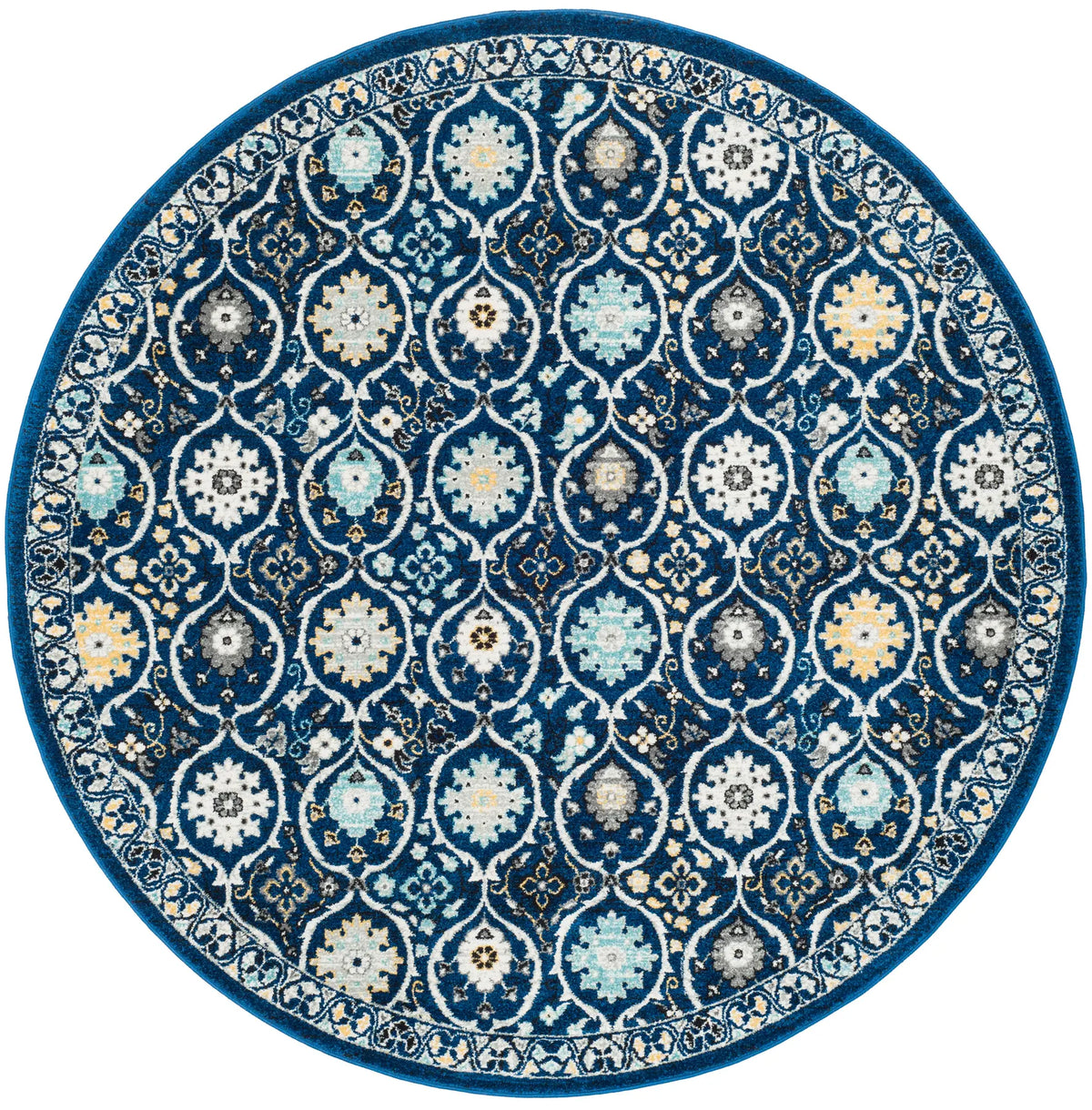 Safavieh Evoke 6'-7" x 6'-7" Rug in Royal / Ivory