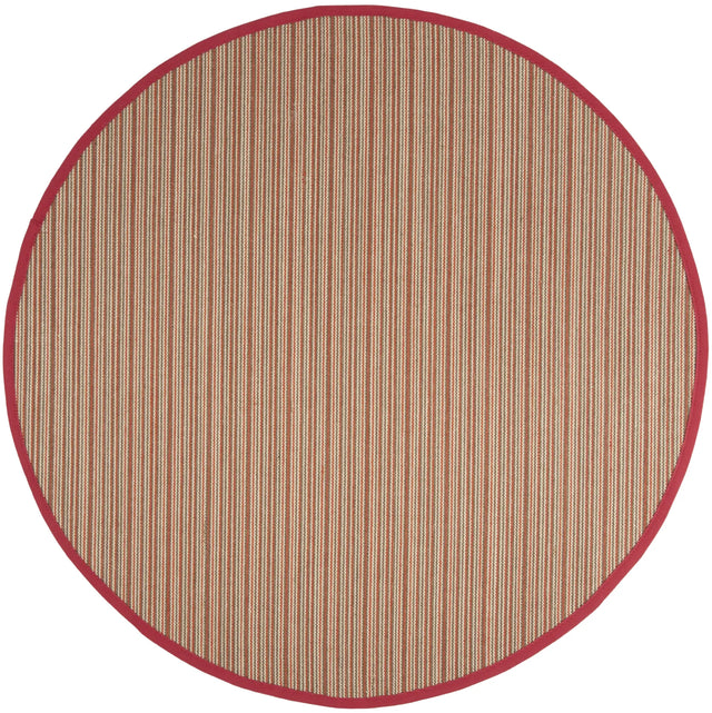 Safavieh Natural Fiber 6'-0" x 6'-0" Rug in Brown / Red