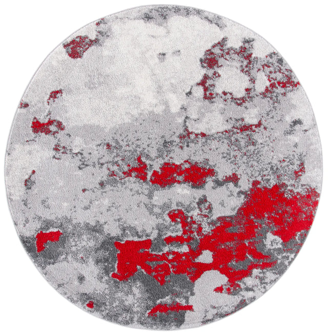 Safavieh Adirondack 6'-0" x 6'-0" Rug in Red / Grey