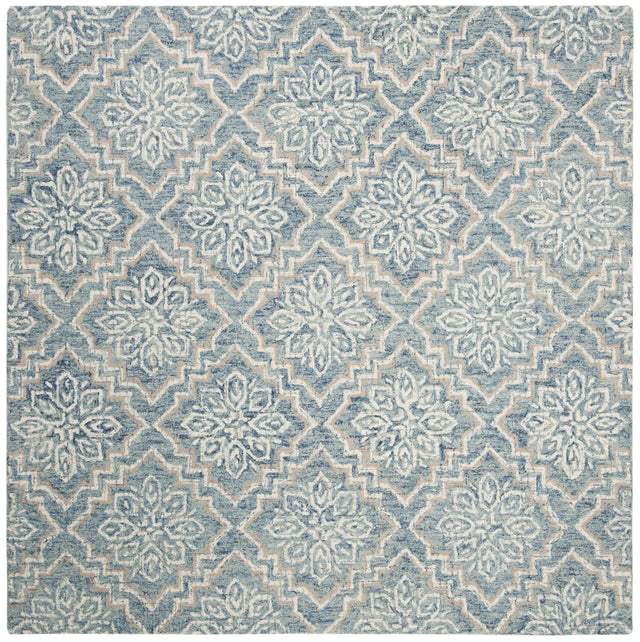 Safavieh Abstract 6'-0" x 6'-0" Rug in Blue / Grey