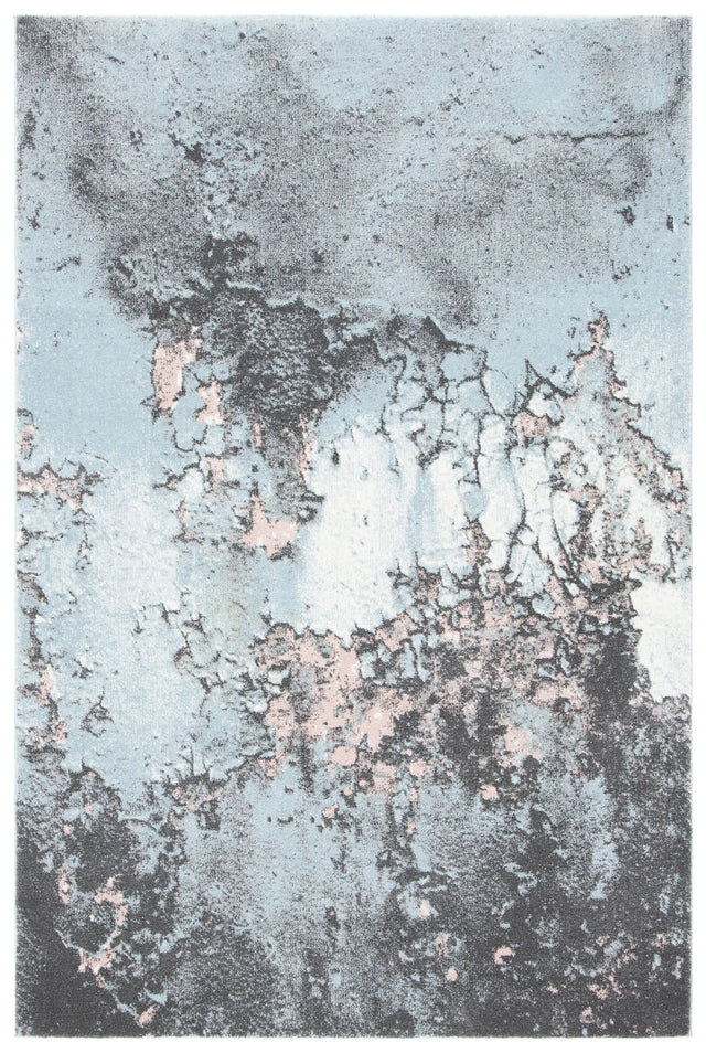 Safavieh Glacier 4'-0" x 6'-0" Rug in Blue / Pink
