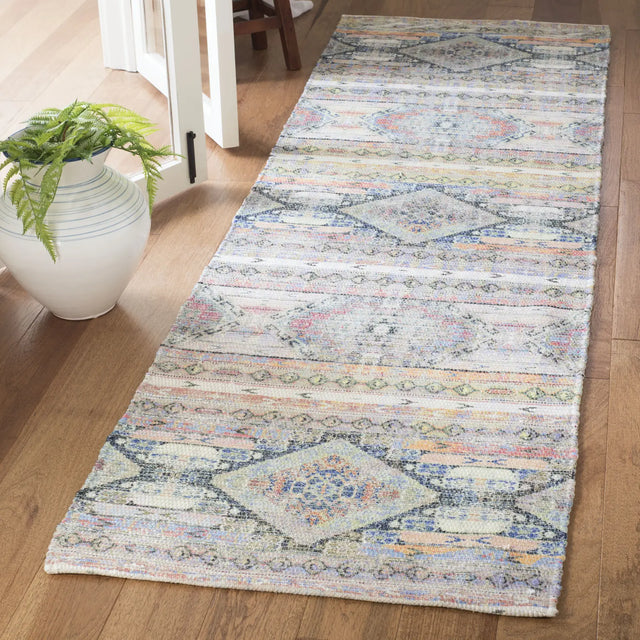 Safavieh Saffron 2'-3" x 10'-0" Rug in Cream / Blue