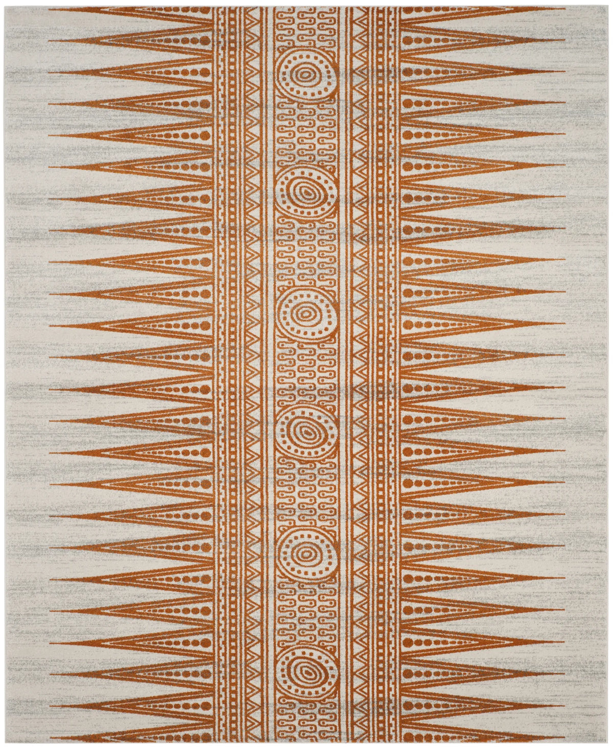 Safavieh Evoke 6'-7" x 9'-0" Rug in Ivory / Orange