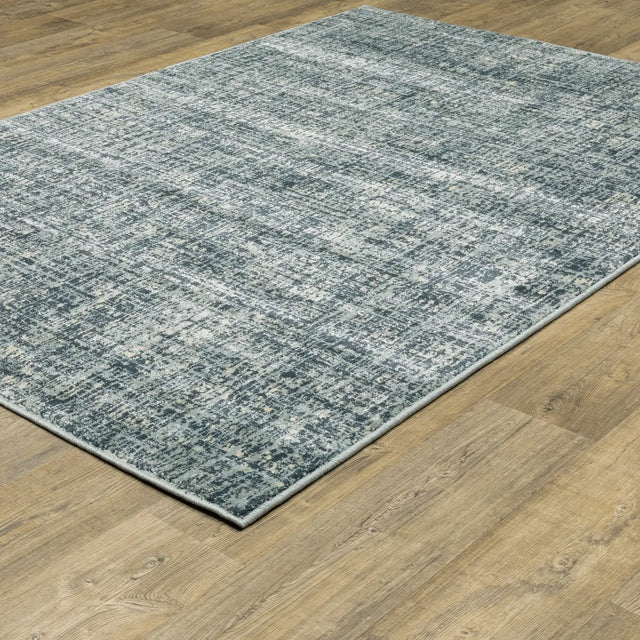 Oriental Weavers Sphinx Branson Br13A Blue/ Blue Rugs - angle detail