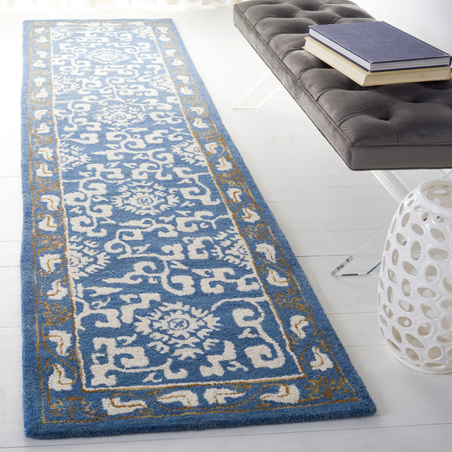 Safavieh Antiquity 2'-3" x 9'-0" Rug in Blue / Ivory