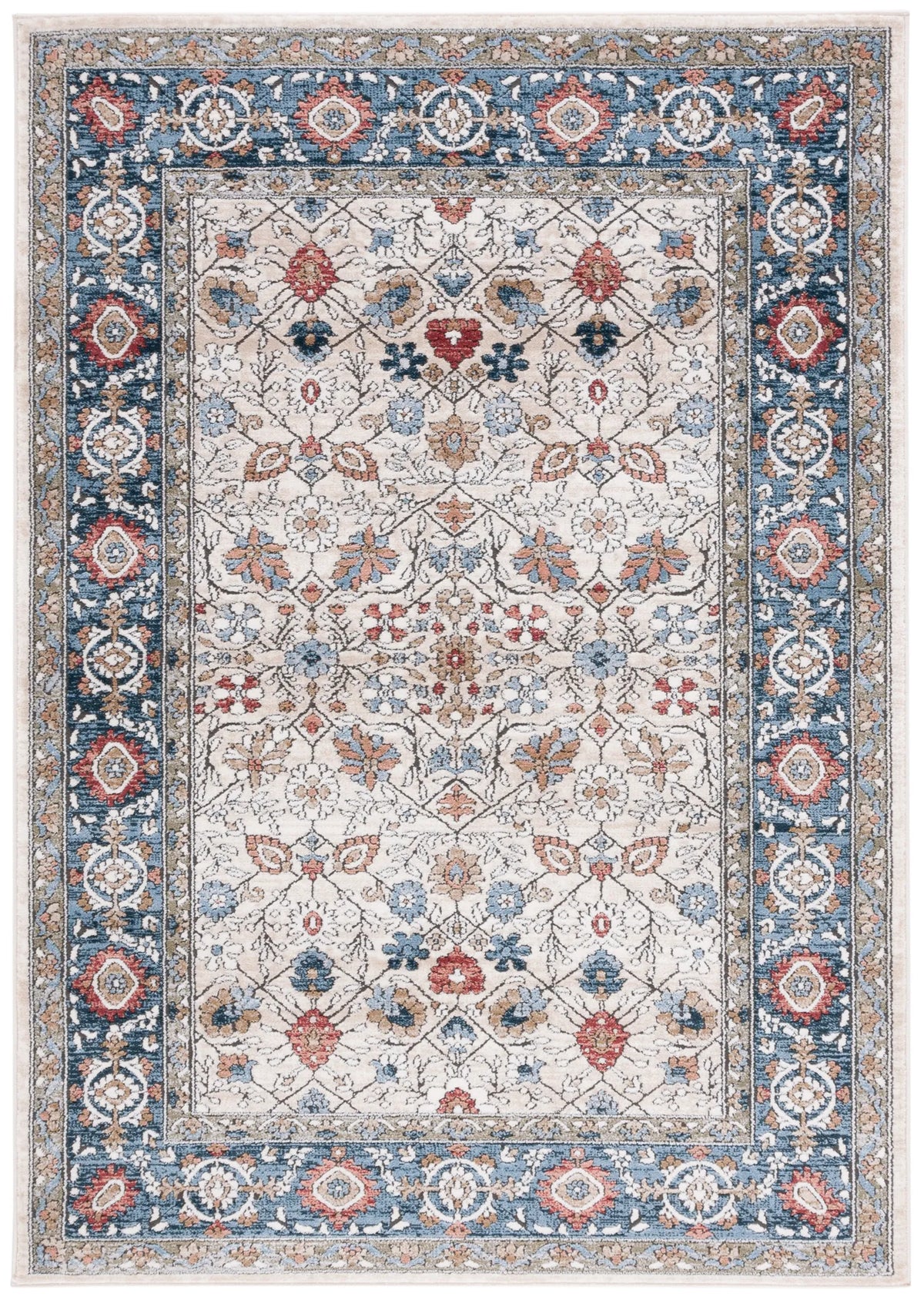 Safavieh Rosewood 4'-0" x 6'-0" Rug in Ivory / Blue