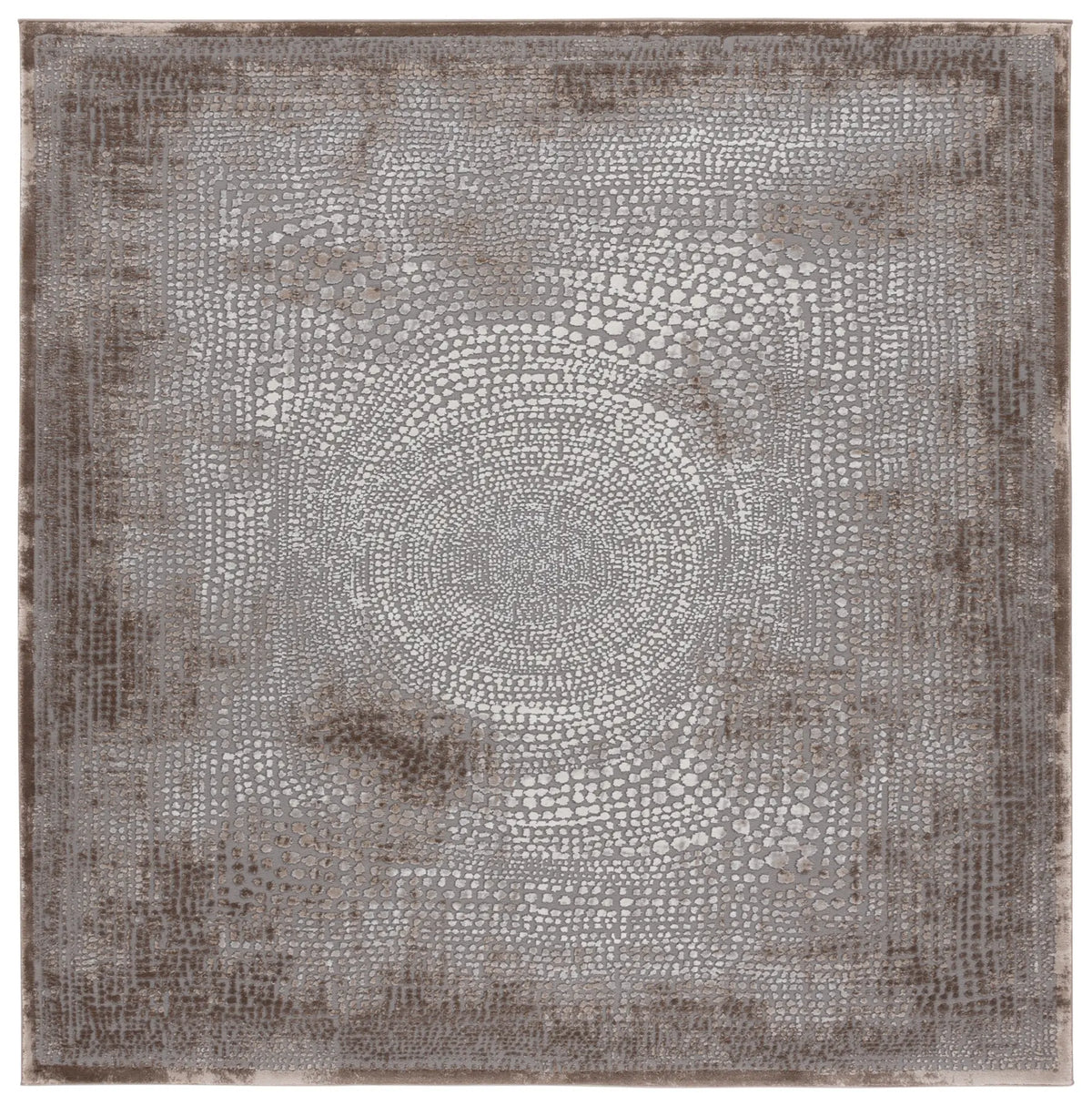 Safavieh Meadow 6'-7" x 6'-7" Rug in Brown / Ivory