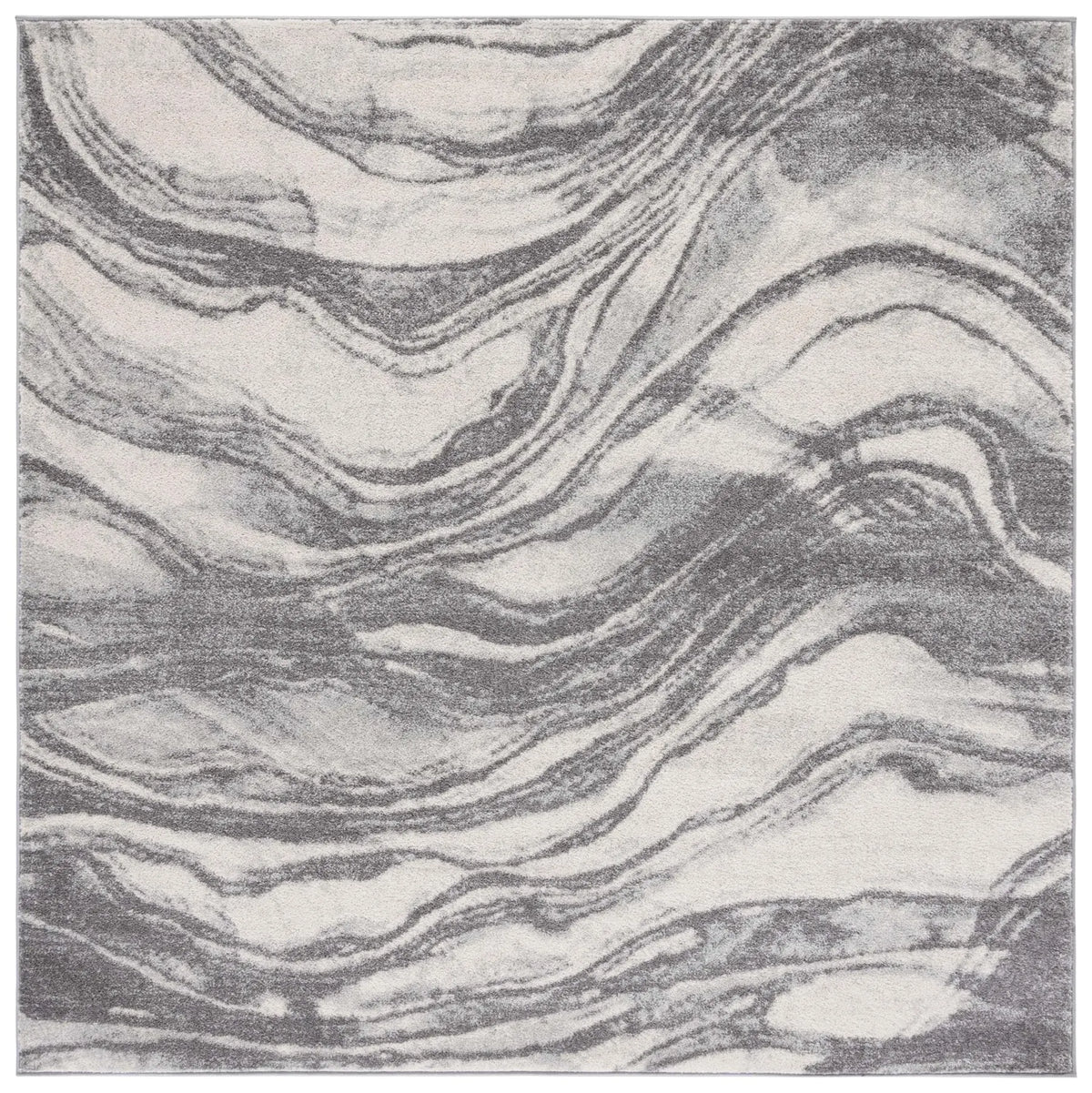 Safavieh Tulum 6'-7" x 6'-7" Rug in Ivory / Grey