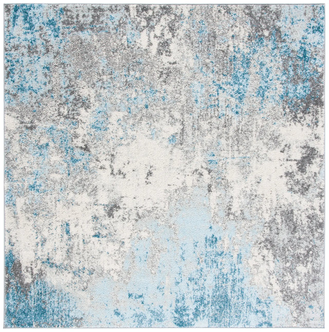 Safavieh Tulum 6'-7" x 6'-7" Rug in Grey / Blue